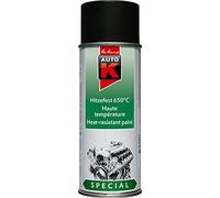 PEINTURE NOIR MAT HAUTE TEMPERATURE 650°C AEROSOL 400ML AUTO K