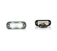AUTO KADA Éclaireur de plaque LED 12/24V | pour camion, remorque et semi-remorque, éclairage de plaque, IP66/68, homologué ECE, type W133