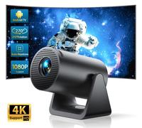 Auto Keystone Mini Vidéoprojecteur WiFi Bluetooth 300 ANSI Wimius L1 Projecteur,Android 11,WiFi6 Portable Full HD 1080P Supporté 4K