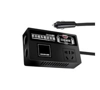 Auto-Konverter zu Steckdose, Auto-| DC 12 V/24 V bis 220 V Autoladegerät mit Steckdose | 200-W-Autoladestation, Autosteckdose für schnelles Aufladen Von Mobiltelefonen, Kameras und Laptops