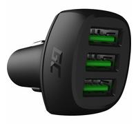 Auto Ladegerät Greencell Powerride 3xusb Ultra Charge 12/24v 54w Blac