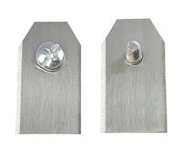 Auto Lames de tondeuse robot Lame de tondeuse robot Landmower Lames de rechange en acier inoxydable pour Husqvarna Automower Gardena L35 * W18 * T0.75 mm Lot de 9