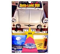 Auto-Land DDR - Trabant et Wartburg, Version française (Calendrier mural 2026 DIN A4 portrait), Calendrier CALVENDO mensuel
