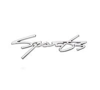 Auto Lettres Autocollants pour Audi Q3 Sportback,Métal Stickers Personnalisable Numérique Autocollant Emblème Autocollants Tail Autocollant Decal Décoration Voiture,Silver