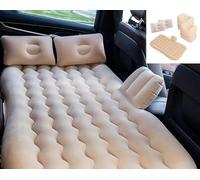 Auto Matelas pour Fiat Doblo,Flocage Matelas Gonflable Voiture Siège Air Auto Siège Arrière Lit Voiture pour pour Repos de Sommeil Camping Auto Accessoires,Beige-Basic Model