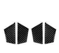 Auto Moulages intérieurs Convient for Audi A6 C7 Accessoires 2012-2018 Auto Fibre de Carbone Intérieur Poignée Porte Bol Autocollants Garnitures Couvertures Décoration Intérieure Voiture