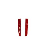 Auto Moulages intérieurs Convient for Honda Accord 2013-2017 2 pièces en fibre de carbone for panneau changement vitesse intérieur voiture, garniture décorative(RED)