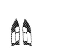 Auto Moulages intérieurs Convient for Honda Accord 7e génération 2003-2007, panneau de boutons volant en fibre carbone, accessoires voiture, autocollants couverture, garniture automatique