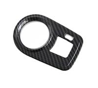 Auto Moulages intérieurs Interrupteurs de réglage des phares, couvercle du bouton commande gauche, garniture en fibre carbone ABS, accessoires voiture adaptés aux modèles MG4 EV 2022-2024