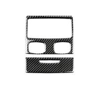 Auto Moulages intérieurs Lot de 2 autocollants en fibre carbone for panneau sortie climatisation arrière, for BMW Série 3 E90 E92 E93 2005-2012(Style B)