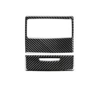 Auto Moulages intérieurs Lot de 2 autocollants en fibre carbone for panneau sortie climatisation arrière, for BMW Série 3 E90 E92 E93 2005-2012(Style A)