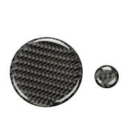 Auto Moulages intérieurs Lot de 2 caches boutons volume for voiture, accessoires d'intérieur en fibre carbone, adaptés à la Mazda 3 2020-2023