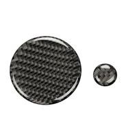 Auto Moulages intérieurs Lot de 2 caches boutons volume for voiture, accessoires d'intérieur en fibre carbone, adaptés à la Mazda 3 2020-2023