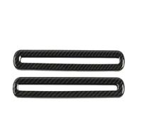 Auto Moulages intérieurs Lot de 2 garnitures couvercle ventilation climatisation intérieure en fibre carbone, adaptées à la Ford Mustang 2015