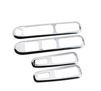 Auto Moulages intérieurs Pour Peugeot 3008 2013-15 Chrome Poignée Porte Voiture Support Lève-vitre Bouton Commutation Panneau Couverture Garniture Intérieurs Voiture(Glossy Silver)