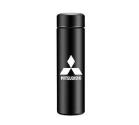 Auto Mug Isotherme pour Mitsubishi Lancer Evolution X 2008-2014, Mug Isotherme Café Gourde Isotherme Acier Inoxydable Tasse Portable de Voyage pour Boissons Chaudes ou Glacées,Black