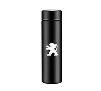 Auto Mug Isotherme pour Peugeot 508 SW 2023, Mug Isotherme Café Gourde Isotherme Acier Inoxydable Tasse Portable de Voyage pour Boissons Chaudes ou Glacées,Black