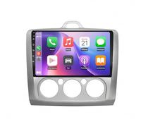 Auto Navigation GPS Voiture pour Ford Focus Exi AT 2004-2011 HD Écran Tactile avec Bluetooth Navigation Europe, Alerte de Vitesse, Guidage Vocal, Auto, 8 Nuclear 4G+64G