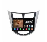 Auto Navigation GPS Voiture pour Hyundai Solaris 2 Verna 2010-2016 HD Écran Tactile Navigation Hors Ligne, Mises à Jour Gratuites, Voix Réelles, Alerte Vitesse & Poi, 8 Nuclear 6G+128G