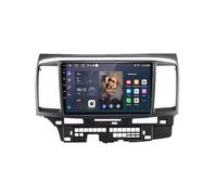 Auto Navigation GPS Voiture pour Mitsubishi Lancer 9 10 X 2008-2016 HD Écran Tactile Multi-Languages Guidage, Mp3 FM Europe Carte, avec Bluetooth, Canbus, SWC, 4 Nuclear 4G+64G