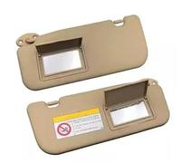 Auto Pare-soleils intérieur Pour Pour Vios 2014-2020 Pare-soleil Avant Gauche/droit Remplacement Avec Miroir Maquillage(A pair beige)