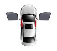 Auto Pare-soleils pour Geely Icon Chocolate 2020-, Pare Brise Avant ArrièRe Vitres LatéRales Pare Soleil Voiture Bloquer Les Rayons UV Respirant,A/2 Front Doors