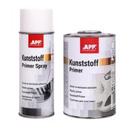 APP Kunstoff Primer Spray | Apprêt pour plastiques | Bombe appret plastique | Argent transparent | 400 ml