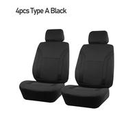 Auto Plus Housses Universelles De Protection De Siège De Voiture,En Polyester,Pour Le Sport,Adaptées À La Plupart Des Automobiles,En Tissu Uni,Bicolore,Accessoires Élégants.Typea Black 2 Seat.