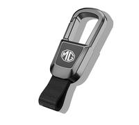 Auto Porte-clé, pour MG RX5 HS ZS 3 4 350 TT ZR MGF Gs MG7 Porte-clés de Remplacement pour Voiture avec badge,3D Chrome Logo alliage porte-clés accessoires décoration style,A-S