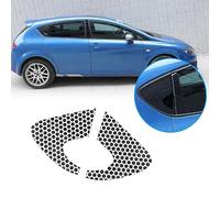 Auto Porte Fenêtre Triangle Couvre-Trim Autocollant Décoratif Convient pour : SEAT Leon 2008 2009 2010 2011 2012, Grand motif alvéolaire pour vitre arrière triangulaire de voiture (motif à points)