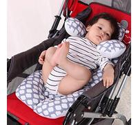 Auto pour bébé Insérer Siège, G-Cotton Tree bébé poussette Liner Tête et Corps Oreiller, siège de bébé Pad Carseat Coussin de soutien du cou pour enfant en bas âge (Cloud)