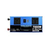 Auto Power Inverter Convertisseur Kit Complet Système Solaire 7000W 12V/24V À 110V/220V Contrôleur 100A Panneau 500W Onduleur Hors Réseau pour Maison/Camping Sauvegarde