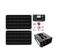 Auto Power Inverter Convertisseur Kit De Système Solaire Peak 20000W 2x800W Panneaux 100A Contrôleur Double Tension Onduleur DC 12V 24V À AC 110V 220V pour La Maison