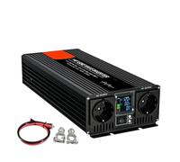 Auto Power Inverter Convertisseur Onduleur À Onde Sinusoïdale pour 4000W 5000W 6000W Double Prise UE Voiture Convertisseur Tension DC 12V 24V 48V AC 220V