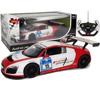 Auto R/C Audi R8 LMS Rastar 1:14 Blanc-Rouge