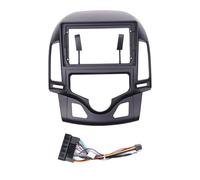 Auto Radio Cadre Autoradio GPS Compatible avec Hyundai I30 AT/MT, façade et Cadre for autoradio 2 DIN 9 Pouces à encastrer. Lecteur DVD de Voiture Cadre(Frame and Cables AT)