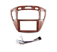 Auto Radio Cadre Kit de Fixation for autoradio Android 9 Pouces avec Adaptateur de façade et Panneau de Tableau de Bord, Compatible Toyota Highlander Kluger 2000-2007(Frame Cable 00-07 W)