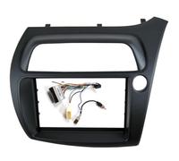 Auto Radio Cadre Lecteur DVD de Voiture Kit de Garniture de Montage pour autoradio DVD Double DIN Compatible avec Honda Civic, Comprenant Le Cadre et Le Faisceau de câbles.(Right with Cable)