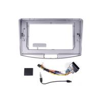 Auto Radio Cadre Panneau De Navigation GPS for Voiture, Convient pour VW Magotan CC, Cadre De Panneau Radio, Écran 2Din 10 Pouces Intégré Au Tableau De Bord Cadre Radio(Frame and Cables)