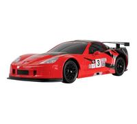 Amewi Voiture RC électrique Corvette C6.R Drift 1:18 Rouge Brushed 4WD 2,4 GHz Prêt à voler (RtF)