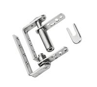 Auto Rebounds - Pivots de demi-taille - Charnière de porte en bois - En acier inoxydable - Pivots de porte dissimulés - Charnières à ressort à double action