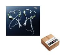 Auto-schmuck so einfach so kreativ Autoschmuck Décoration de Voiture de Mariage avec 2 cœurs réalisés à partir de Roses et de rotin (Blanc 6)