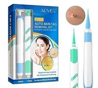 Auto Skin Tag Remover Kit, D'élimination des Acrochordons Verrues pour Anti Acrochordons Petites à Grandes(1-9 mm) Visage Corps , 60 Bandes 36 Patches 20 Lingettes Nettoyantes