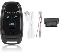 Auto Smart LCD bouton écran tactile Bluetooth 5.0 entrée sans clé de connexion lisse pour un bouton modèles de démarrage noir