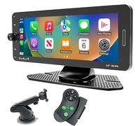Auto Stéréo de 6,9" avec Carplay sans fil, Android Auto et Youtube, moniteur de voiture portable, récepteurs Auto audio avec Bluetooth, Airplay, AUX, télécommande au volant pour tous les véhicules