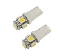 AUTO-STYLE 5Q T-10 Ampoules LED 12V Optique-Xenon Jaune, set de 2 pièces (5050-3 chips)