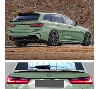 AUTO-STYLE Aileron arrière inférieur compatible avec BMW Série 3 G21 Touring 2019- (ABS Noir Luisant)