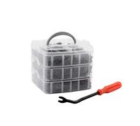 Auto-Style Boîte d'assortiment de Clips Automotive - 630 pièces Assorti + Outil de Montage