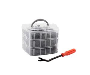 Auto-Style Boîte d'assortiment de Clips Automotive - 630 pièces Assorti + Outil de Montage