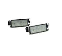 AUTO-STYLE Feux de plaque d'immatriculation LED compatible avec Renault/Opel divers, Noir